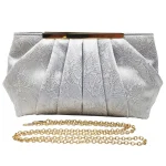 pochette argenté pour femme