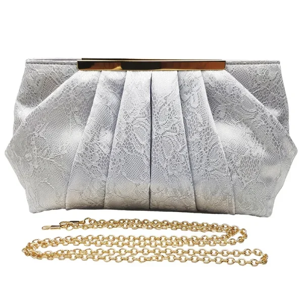 pochette argenté pour femme