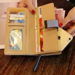 pochette chic femme feuille d'or