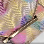 pochette à main colorée en cuir