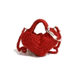 pochette rouge avec motif cœur pour smartphone