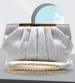 sac vintage argenté pour femme