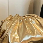 sac à main élégant cuir PU doré