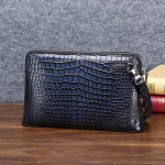 pochette cuir noir homme crojjei
