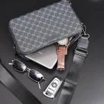 pochette SSLZ à carreaux pour homme