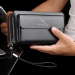 pochette cuir homme tendance QUEIE