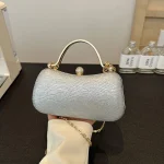 sac à main argenté femme DIYELY