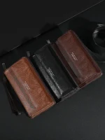 portefeuille LEIM avec fermeture éclair pour homme