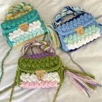 sac à main femme crochet COFFENIIE B coloré