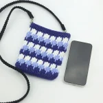 accessoire de téléphone crochet blanc bleu
