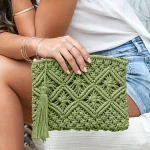 sac à main pochette en corde PINCQUOT