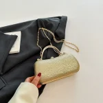 sac bandoulière femme argenté DIYELY