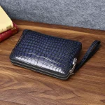 pochette en cuir pour homme crojjei