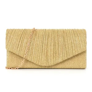pochette dorée pour femme