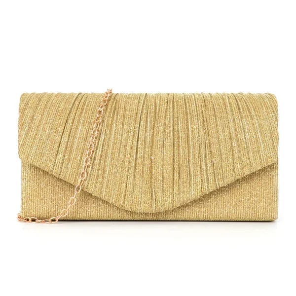 pochette dorée pour femme