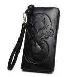 pochette portefeuille femme élégante en cuir