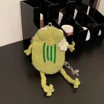 pochette bandoulière pour téléphone grenouille jaune armée