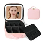 pochette maquillage lumineuse avec miroir LED
