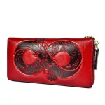 portefeuille femme en cuir authentique
