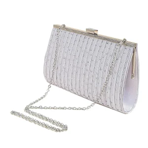 pochette argenté pour femme