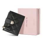 accessoire en cuir fendu pour femmes pochette portefeuille