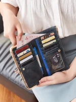 pochette portefeuille vintage femme