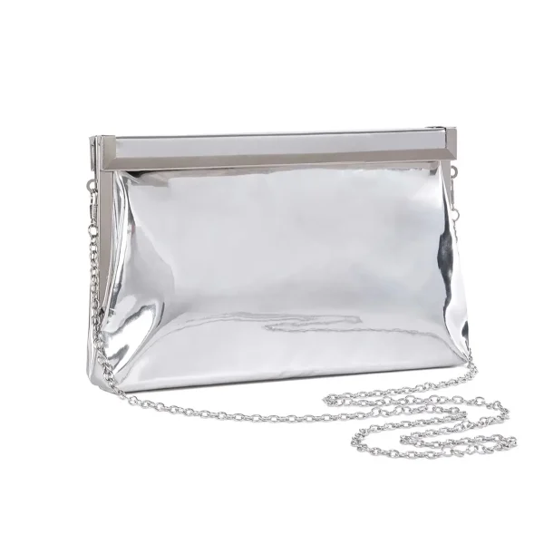 pochette argenté pour femme