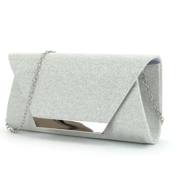 pochette argenté pour femme