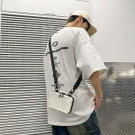 sac bandoulière à rayures pour hommes