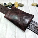 pochette en cuir homme avec zip