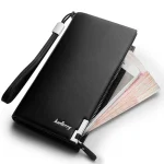 accessoire homme portefeuille EVEILYF avec double fermeture éclair