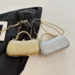 pochette à bandoulière argenté DIYELY