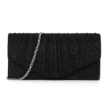 pochette à chaîne dorée pour femme
