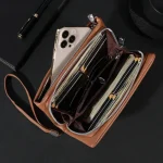 pochette homme pratique en cuir