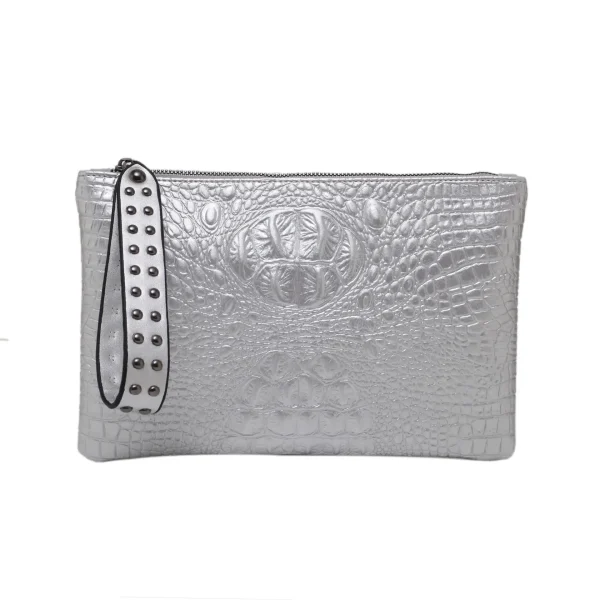 pochette femme en cuir souple