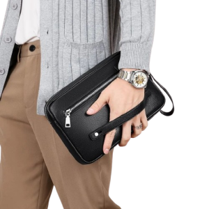 pochette homme en cuir SEEL