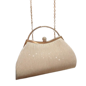 pochette dorée pour femme