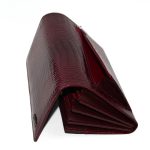 pochette en cuir femme double zip