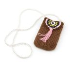 pochette téléphone bandoulière marron