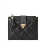 pochette FOXER à carreaux pour femme en cuir fendu