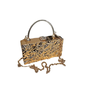 pochette dorée pour femme