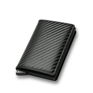 pochette portefeuille pour homme antivirus en fibre de carbone