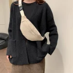pochette tendance femme en velours côtelé
