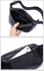 accessoire mode homme pochette banane en cuir