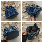 pochette jean tendance avec décorations en perles
