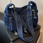 pochette à bandoulière en jean pour femme