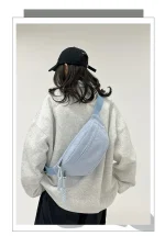 pochette en velours côtelé élégante pour femme