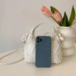 pochette matelassée femme en denim SWEN