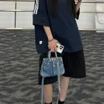 sac bandoulière femme style denim