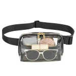 pochette colorée en maille transparente